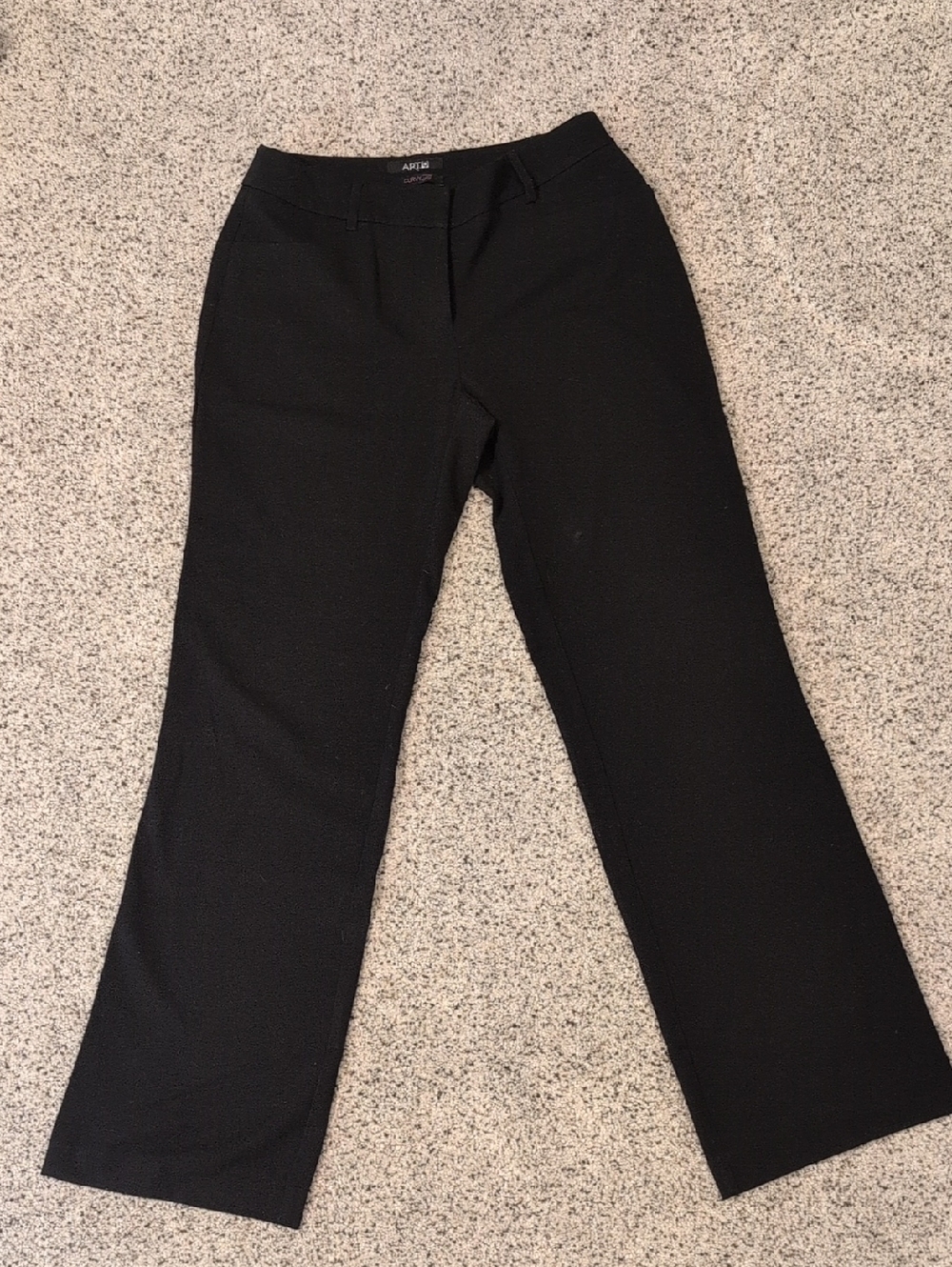 Apt. 9 Black Straight-Leg Dress Pants